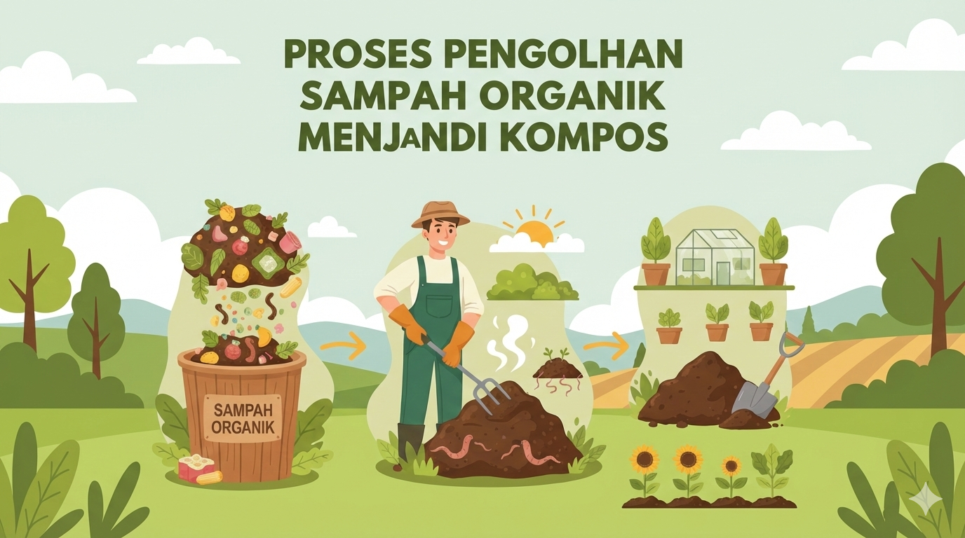 Proses Pengolahan Sampah Organik Menjadi Kompos