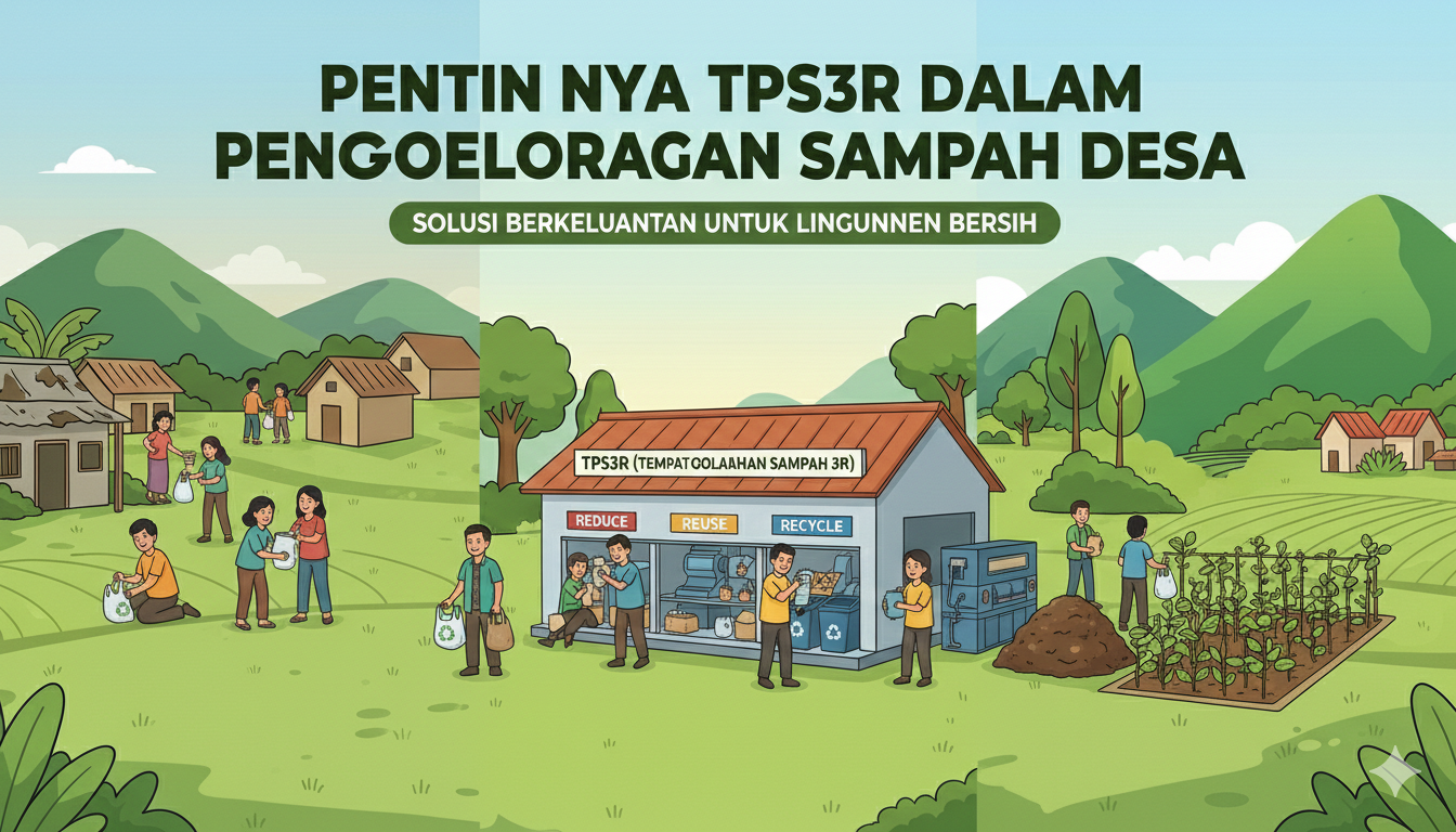 Pentingnya TPS3R dalam Pengelolaan Sampah Desa
